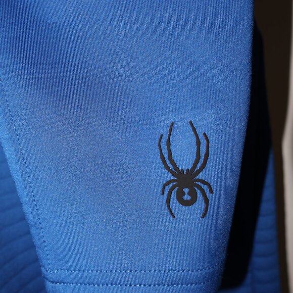 Spyder Active Sport Men’s 1/4 Zip Pullover Blue Size L - Picture 4 of 5